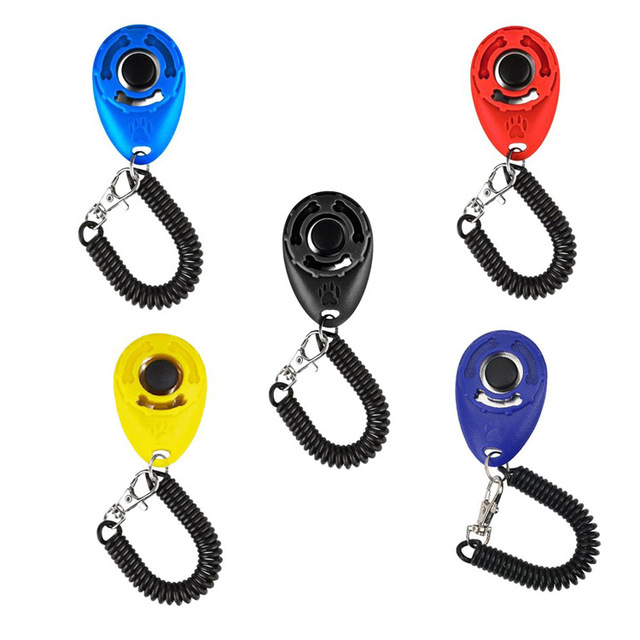 Custom Logo Eco-Friendly Waterproof IP67 Plastic Adjustable Wrist Strap Dog Training Clicker