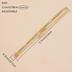 Arcobaleno colorato <span class=keywords><strong>amicizia</strong></span> con perline intrecciate fatte a mano bracciali Boho gioielli Miyuki Chic con perline intrecciate per donna uomo regalo - Product Image 5