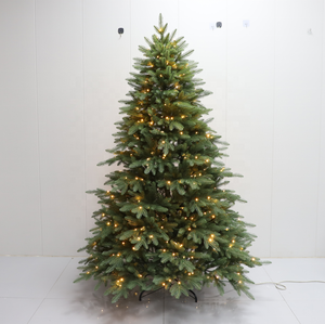 Sapins de Noël artificiels de luxe en <span class=keywords><strong>sapin</strong></span> de pin de 60 à 360 cm, pré-éclairés, entièrement en PE, effet neige, avec lumières LED froides colorées - Product Image 6