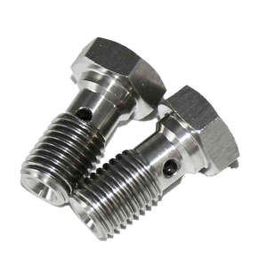 720B 유압 BSP 브레이크 호스 반조 부품 볼트 피팅 10mm 탄소강 단조 - Product Image 1