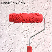 LSY7 ''Texture Roller DIY Decorative Art Pattern Paint Roller Rouleau en caoutchouc pour la décoration des murs, meubles et sols