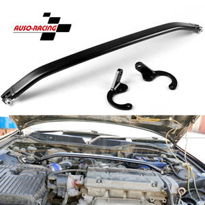 Barre de renfort avant Auso-Racing en alliage d'aluminium pour Honda Civic EG EK 96-00 noir et rouge - Product Image 1