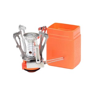 Portable Mini Camping <b>Stove</b> With Electronic Ignition Foldable Outdoor Cooking Equipment Silver Black - Product Image 4