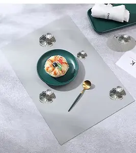 도매 친환경 장소 매트 manteles 개별 para mesas de decoracion transparente conchas