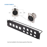Connecteur XLR mâle à femelle OEM à montage sur panneau pour équipement audio de microphone 1m 2m 3m