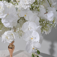 Boule de fleurs artificielle géométrique en soie faite à la main pour centre de table, décoration de fenêtre, mariage et fête