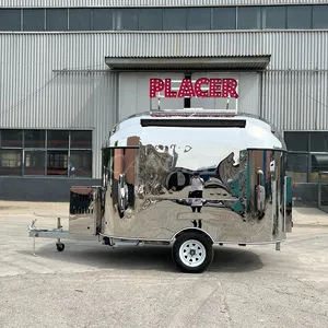 Chariot de restauration mobile commercial de 3 m en acier inoxydable de qualité allemande, entièrement équipé pour la vente de chocolats et desserts - Product Image 2