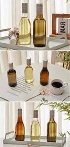 Bouteille en verre transparente <span class=keywords><strong>de</strong></span> 187 ml <span class=keywords><strong>de</strong></span> <span class=keywords><strong>Bourgogne</strong></span>, sur mesure, <span class=keywords><strong>de</strong></span> haute qualité, avec bouchon à vis, sérigraphie, pour vin, tequila, brandy - Product Image 5