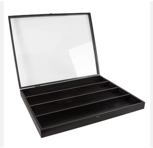 Vitrine de présentation <span class=keywords><strong>pour</strong></span> cartes de sport, 36 cartes gradées, cadre <span class=keywords><strong>en</strong></span> <span class=keywords><strong>bois</strong></span> avec acrylique transparent, vitrine portable - Product Image 4