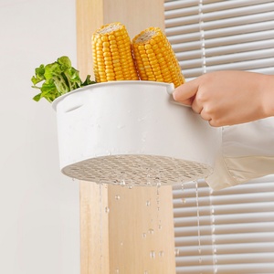 Two/Three/Four Layers <b>Plastic</b> Drain Basket Kitchen Sink Washing Storing Fruits Vegetables Sink Drain Basket for Household - Product Image 4
