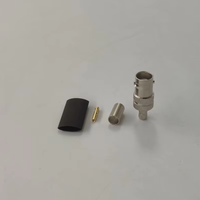 Câble coaxial RF RG58 étanche avec connecteur BNC femelle à sertir, 50 Ohms, personnalisé pour antenne et vidéosurveillance