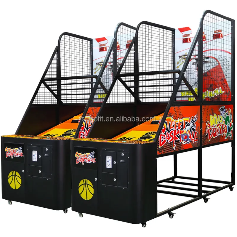 SENAO Mesin Permainan Hoop Basket Penukaran Tiket Olahraga Arcade Hiburan Yang Dioperasikan Koin Kualitas Tinggi