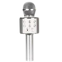 Micrófono Inalámbrico de Mano, Micrófono de Karaoke, Altavoz Bluetooth, Carga USB, Conexión Wifi, Control por Teléfono