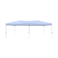 Carpa Plegable Portátil para Exteriores de 10x10 Pies, Carpa Cuadrada Publicitaria con Estructura de Acero y Aluminio, 4 Puertas, para Todas las Estaciones