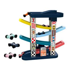 Piste de glisse en plastique pour enfants rampe de voiture piste de course jouets ensemble pour filles garçons meilleur cadeau bébé <span class=keywords><strong>Parking</strong></span> - Product Image 1