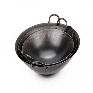 <span class=keywords><strong>Padella</strong></span> <span class=keywords><strong>wok</strong></span> cinese in acciaio al carbonio da 32cm a 70cm per ristorante e scuola con coperchio in legno dal <span class=keywords><strong>wok</strong></span> commerciale di fabbrica - Product Image 5