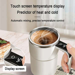 Taza de Viaje con Mezclador Automático para Café con Proteínas, Carcasa de Plástico, Alimentación por Batería Eléctrica, Pantalla de Temperatura para Estilos de Vida en Movimiento - Product Image 6