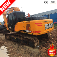 Excavatrice d'occasion Sany Sy235C-9 de 23,5 tonnes, faible nombre d'heures, diesel, sur chenilles, hydraulique, en bon état, à vendre