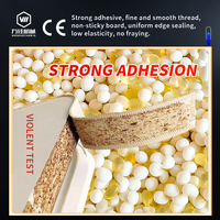 Adhésif thermofusible EVA certifié CE ISO9001, granulés de viscosité personnalisée, colle pour le collage des bords du bois avec support technique professionnel