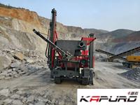 Perforadora Kapuro KP-200 Dr Illing Depth 200m para minería de pozos de agua sobre orugas, perforadora hidráulica mini de pozos