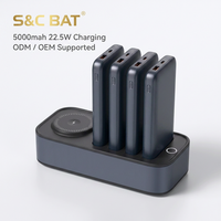 Mini-batteries externes à charge rapide 10000 mAh, Powerbank Type-C, petit chargeur portable, capsule, Power Bank personnalisée