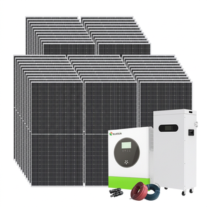 Système solaire hors réseau à onde sinusoïdale pure 220v 11kw avec batterie au lithium, garantie 10 ans, TUV pour - Product Image 1