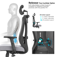 Nouveau design moderne de Guangdong chaise de bureau ergonomique en maille chaises à dossier haut pour le bureau chaises inclinables pivotantes bureau de réception