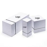 Logo personnalisé noir rigide papier carré attar bouteille de parfum emballage épaule cou boîte avec insert