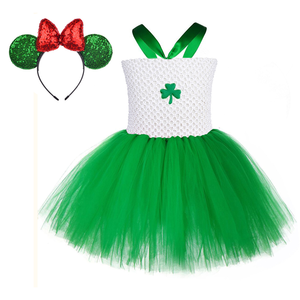 Tutu Dress <strong>St</strong> <strong>Patricks</strong> <strong>Day</strong> Sleeveless Baby Girl Outfit With Headband Festival Party Dress - Product Image 1