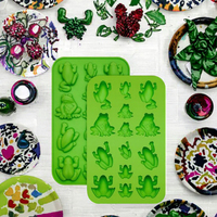 Moule en silicone réutilisable en forme de grenouille personnalisé pour chocolat, bonbons mous, gelée, glaçons, fondant et savon, fabriqué en Chine, 1 pièce
