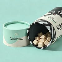 Tube en papier cylindrique sur mesure avec revêtement de qualité alimentaire pour l'emballage de friandises pour animaux de compagnie, boîte en papier cylindrique pour aliments pour chiens et chats