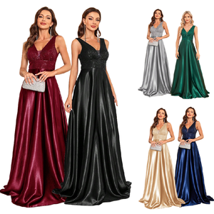 2015 V Necked Evening Dress - Elegant & Sexy Clothing