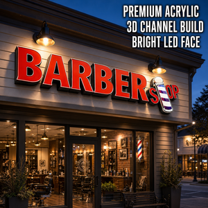 <span class=keywords><strong>Letras</strong></span> de Canal Acrílicas <span class=keywords><strong>con</strong></span> Iluminación Frontal Personalizadas, Letrero <span class=keywords><strong>con</strong></span> Logotipo LED 3D para Exteriores, <span class=keywords><strong>Letras</strong></span> de Canal <span class=keywords><strong>con</strong></span> Iluminación Frontal para Barberías y Tiendas - Product Image 1