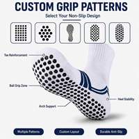 Chaussettes de football antidérapantes personnalisées avec logo, vente en gros, unisexes, pour hommes, entraînement sportif, mi-mollet