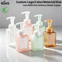 Bouteilles carrées en plastique vides avec pompe pour distributeur d'hôtel, conditionneur, gel douche, lotion – 300 ml, 400 ml, 500 ml, 800 ml – Vente en gros
