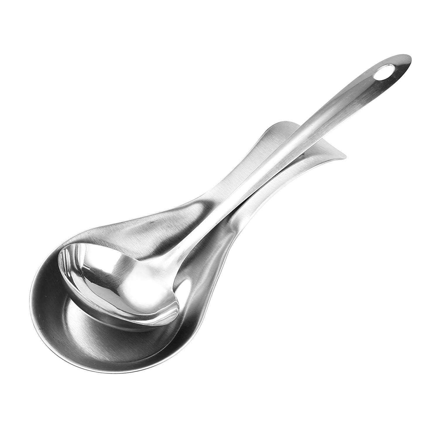 Kitchen Gadgets Custom Fish Shape Spoon Rest Spoon Holder Stainless Steel Spoon Rest for Kitchen Counter