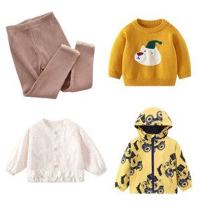 Vêtements d'automne et d'hiver pour enfants en gros : Manteaux en coton, pantalons, gilets floraux, pulls imprimés, sweats à capuche pour enfants (mélange aléatoire de motifs) - Product Image 4