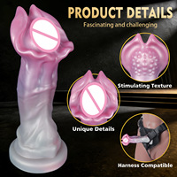 Nouveau Plug Anal en Silicone Transparent Doux au Toucher Réaliste Forme Fantaisie Jouet d'Expansion Géant pour Hommes Femmes Outil Adulte