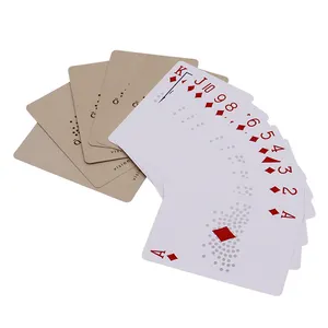 Custom Printed Waterproof Arabic Playing Cards Factory Printing Pvc Plastic Durable Playing Cards Poker With Box