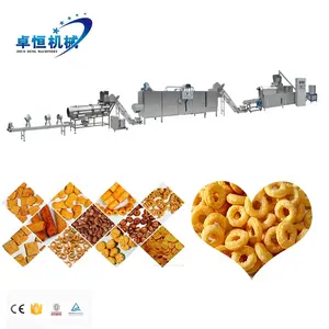 Zhuoheng Factory Price puff corn snack making machine corn puff snack extruder cheese puff snack food making machine