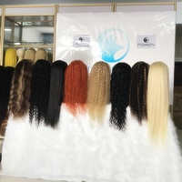 Perruques en cheveux brésiliens naturels Fuxin pour femmes, perruque en cheveux humains haute densité, perruque Lace Front pour cheveux afro crépus bouclés 4a 4b 4c longs
