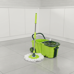 Serpillère à roulettes pour nettoyage facile des sols à 360 degrés, avec manche télescopique extensible, panier rectangulaire en plastique, équipement de nettoyage pour la <span class=keywords><strong>maison</strong></span> - Product Image 1