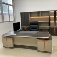 Bureau de direction design haut de gamme, bureau simple et moderne, grand bureau de président, bureau de directeur général