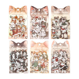 20 autocollants par paquet, série Cute Paws Club, autocollants et décalcomanies pour carnet, imperméables, matériaux pour carnet pour enfants - Product Image 5