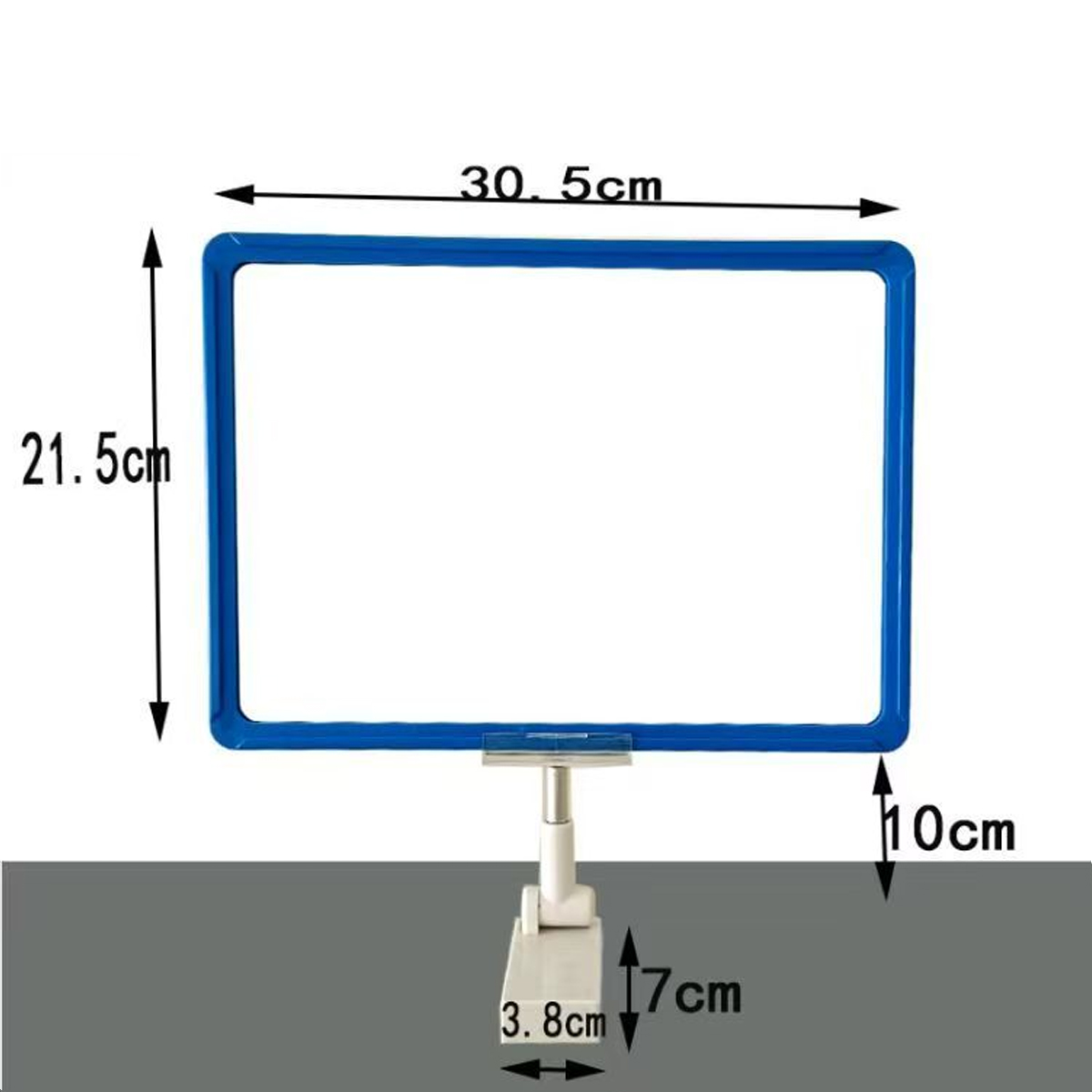 Cadre A4 bleu avec clip