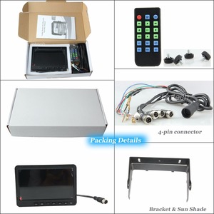 Moniteur de <span class=keywords><strong>pare</strong></span>-<span class=keywords><strong>soleil</strong></span> de 7 pouces <span class=keywords><strong>pour</strong></span> véhicule robuste avec DVR 4Chs et écran LCD TFT à fonction RVB de carte SD de 256 Go - Product Image 6