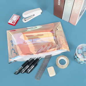 Hot <strong>Sale</strong> Women Pvc Makeup Pouch Portable Blank Holographic Travel <strong>Cosmetic</strong> <strong>Bag</strong> - Product Image 1