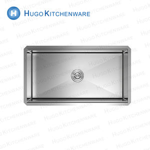 Vente en gros d'usine d'évier <span class=keywords><strong>de</strong></span> cuisine simple grande cuvette en acier inoxydable au design moderne personnalisé évier <span class=keywords><strong>de</strong></span> cuisine fait main 32*19 pouces - Product Image 4