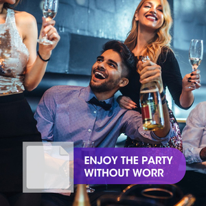 MQ Portable Hangover Clear Next Day Refrescante Plant Essence Safe 5*5cm Fiesta de cumpleaños Resaca Pegatinas - Product Image 5