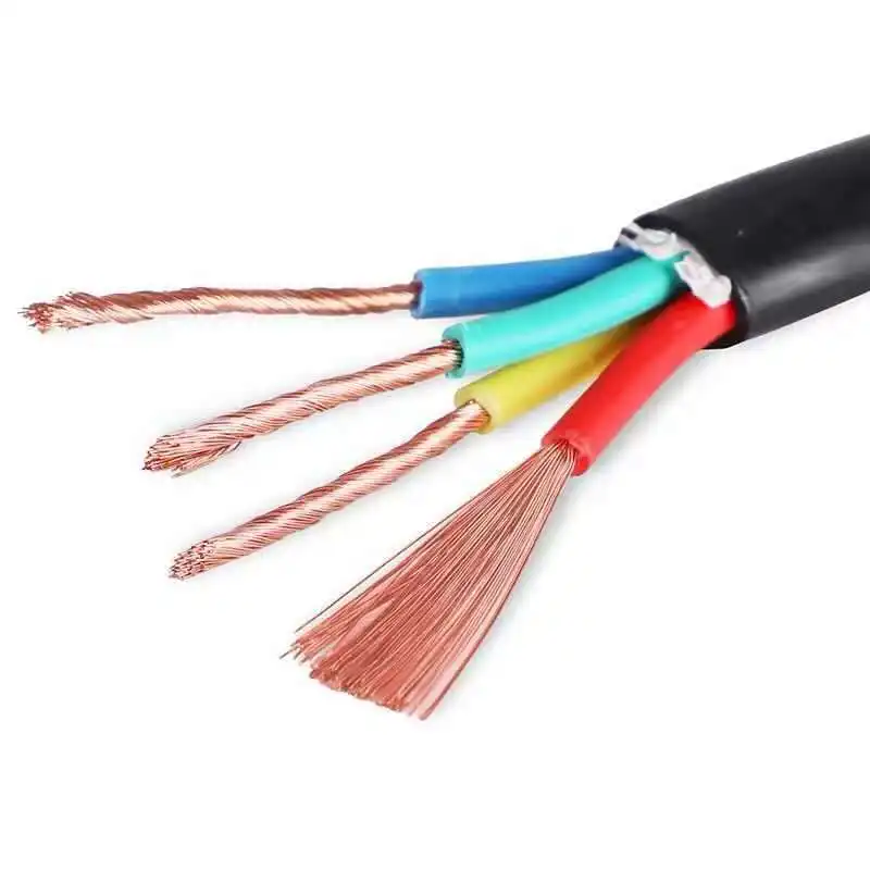 Kabel Listrik Jaket Isolasi, Kawat Isolasi PVC Tembaga CCA Vare 4 Core 6Mm